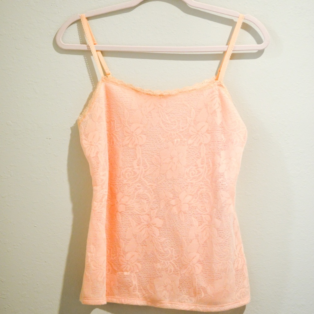 Brand New Elle Pink Lace Tank